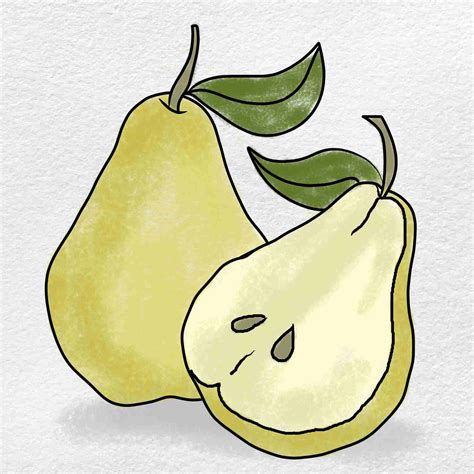 How to Draw Pears .